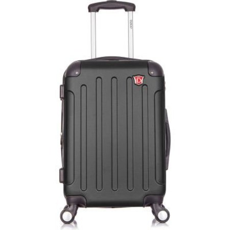 Rta Products Llc DUKAP Intely Hardside Luggage Spinner 20" Carry-On - with USB and Micro USB Port - Black DKINT00S-BLK